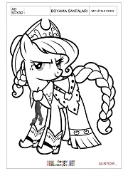 My Litte Pony boyama sayfaları